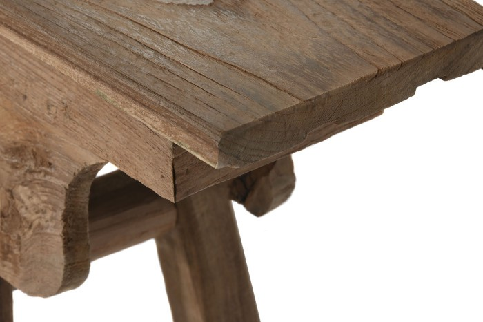 RECYCLED TEAK WOOD BENCH 140cm