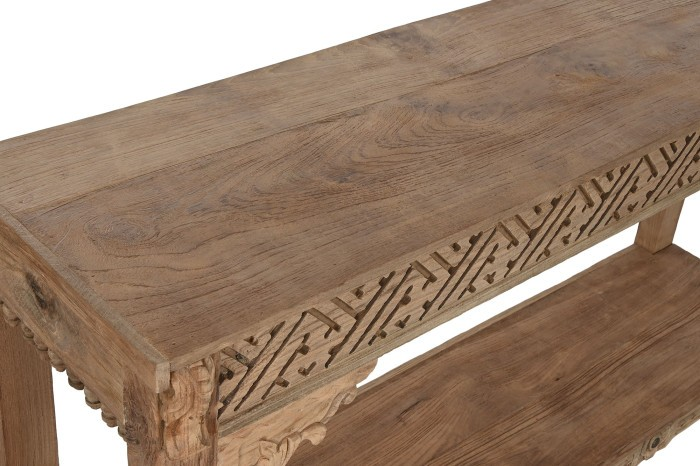 TEAK WOOD CONSOLE TABLE 140cm