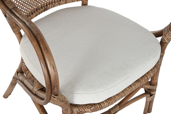 VIRGO BAMBOO&RATTAN CHAIR WITH CUSHION