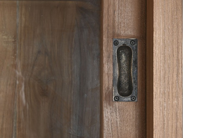RECYCLE TEAK WOOD SHOWCASE CABINET