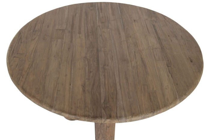 RECYCLED TEAK WOOD ROUND TABLE 140CM