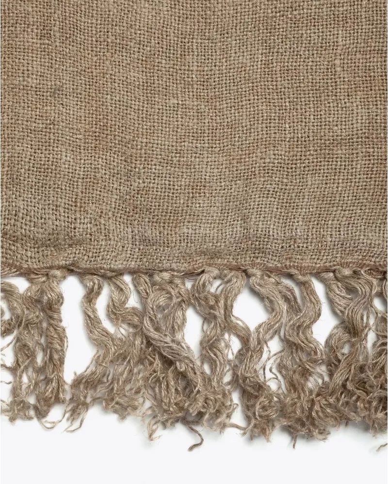 ЗАВЕСА ОТ 100% ЛЕН С КОЖЕНИ ХАЛКИ ЗА ЗАКАЧАНЕ