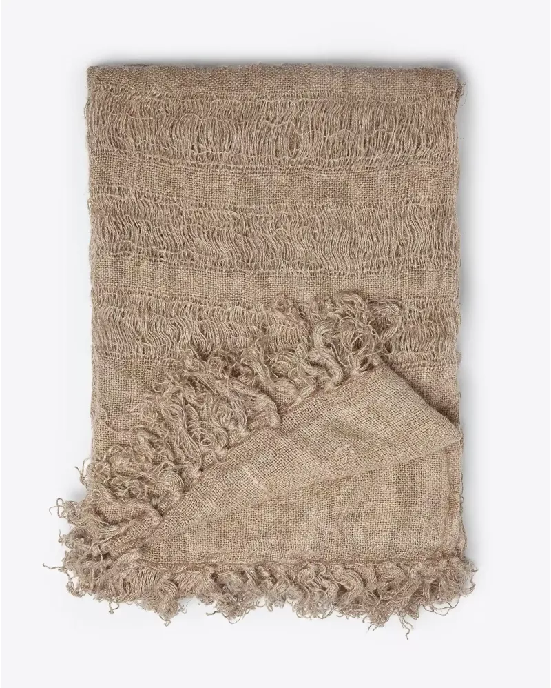 ЗАВЕСА ОТ 100% ЛЕН С КОЖЕНИ ХАЛКИ ЗА ЗАКАЧАНЕ