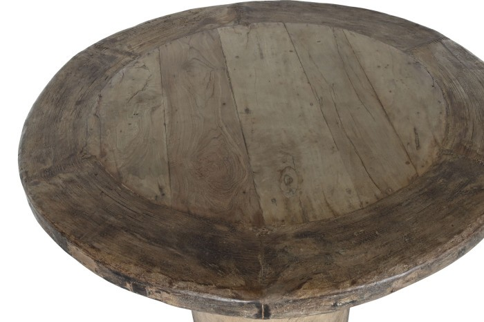 UNIQUE ROUND TEAK WOOD DINING TABLE 110cm