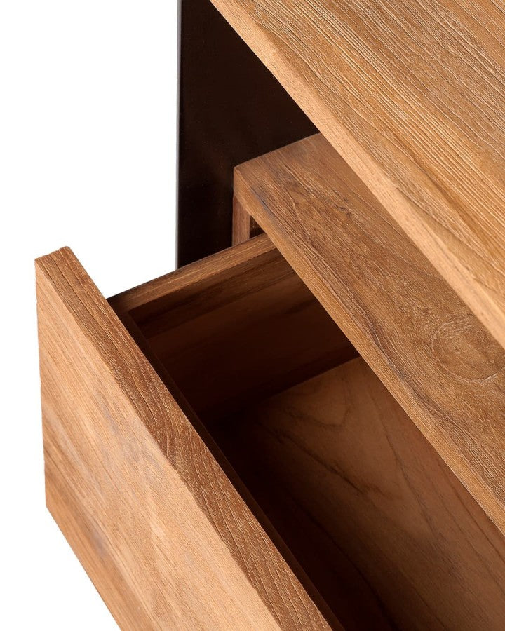 ШКАФ ЗА ТЕЛЕВИЗОР GEOX ОТ ТИКОВО ДЪРВО