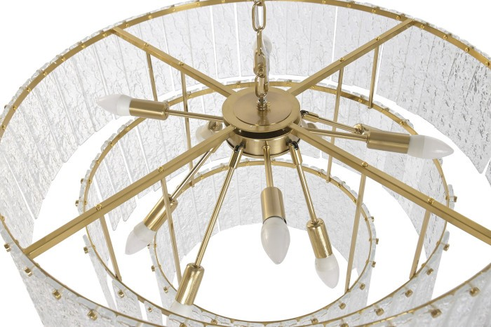 TIERED CRISTAL CHANDELIER