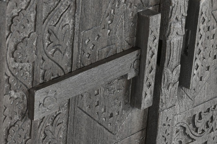 ANTIQUE GREY SIDEBOARD 91cm