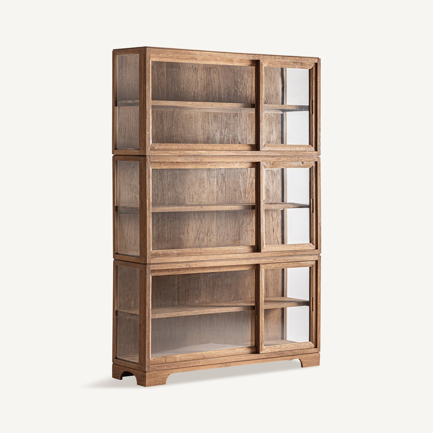 TEAK WOOD GLASS CABINET