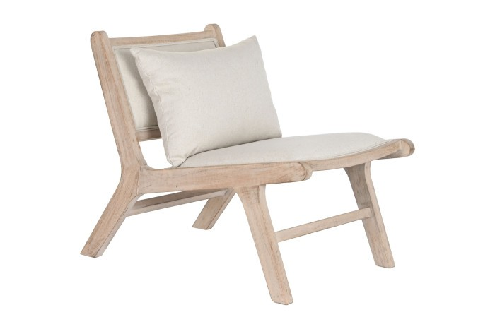 WOOD ARMCHAIR MAYA BEIGE