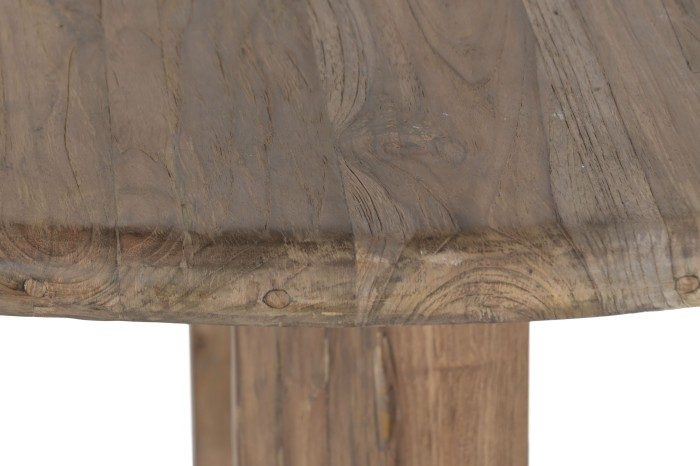 RECYCLED TEAK WOOD ROUND TABLE 140CM