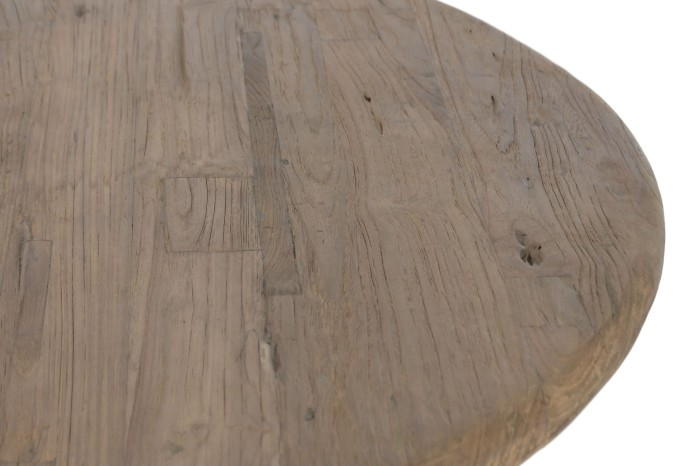 RECYCLED TEAK WOOD ROUND TABLE 140CM