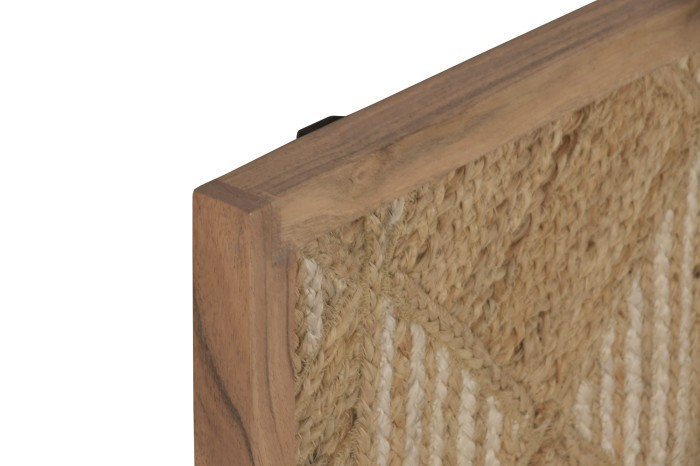 JUTE PICTURE WITH WOODEN FRAME Set 2 40/60cm