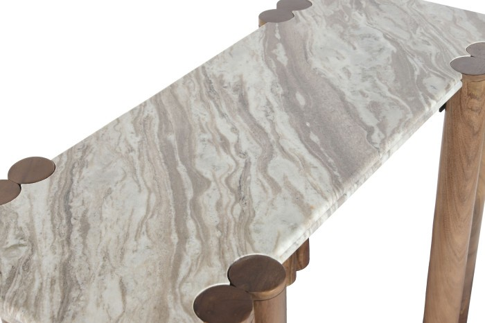 MANGO/MARBLE CONSOLE TABLE 120cm