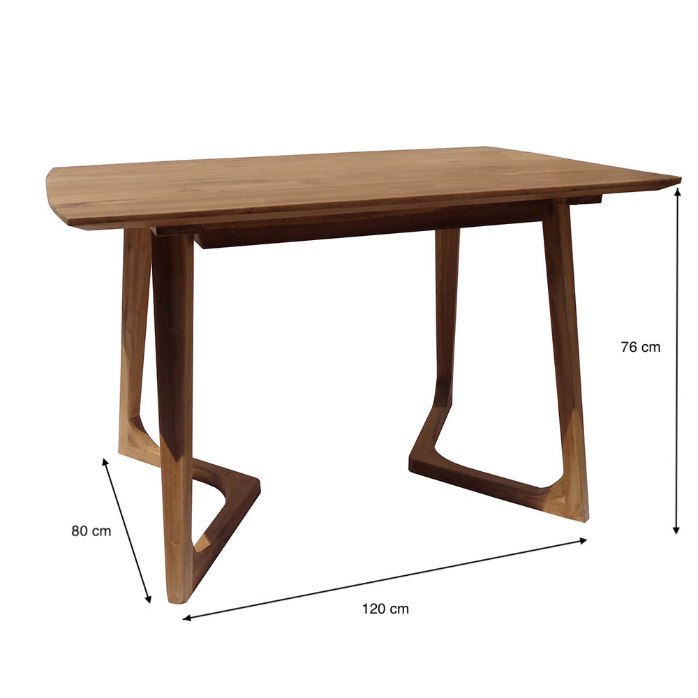 Трапезна маса от тиково дърво PLANET*120 