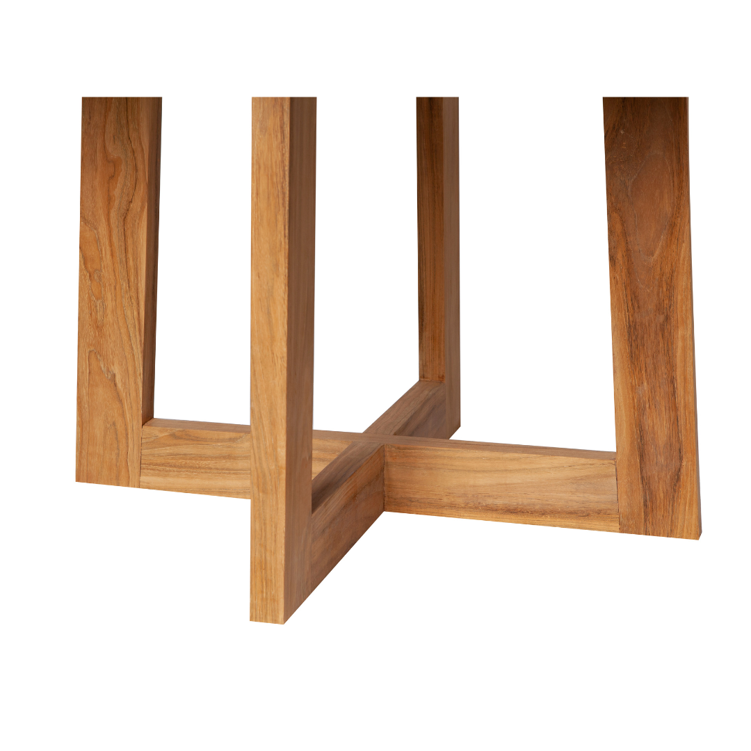 КРЪГЛА МАСА ОТ ТИК BEGUR 120 см