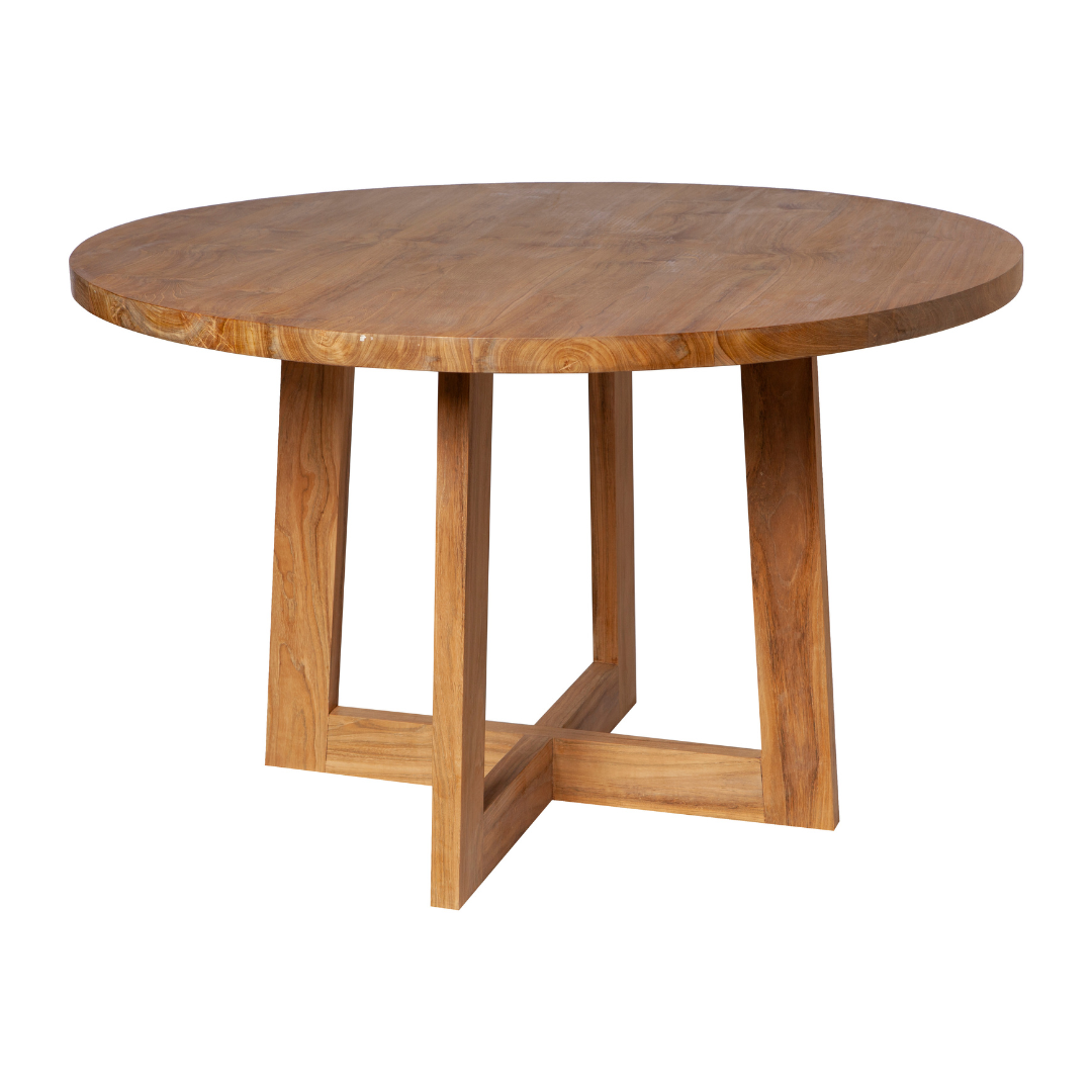 КРЪГЛА МАСА ОТ ТИК BEGUR 120 см